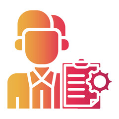 secretary Gradient icon