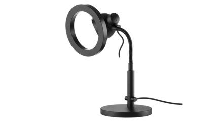 Modern ring light desk lamp for professional content creation and beauty