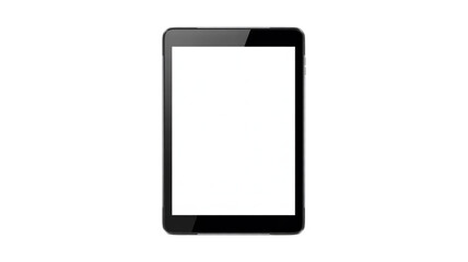 Modern tablet device with blank white screen for your content