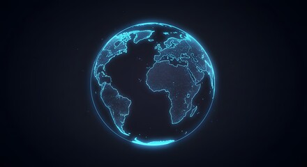 Fototapeta premium Digital earth globe