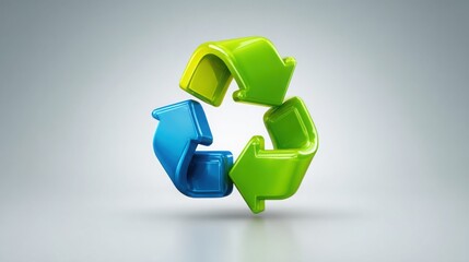 Recycling symbol icon representing conversion rhythm concept for flow-based persuasion and sustainability