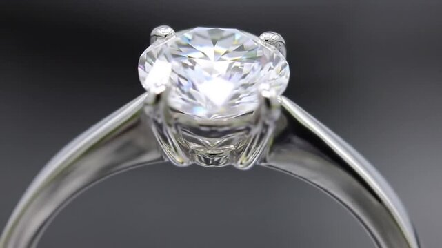 Stunning brilliant cut diamond solitaire ring