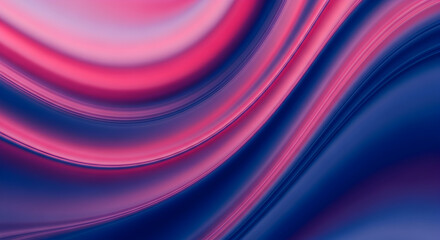 Obraz premium Abstract Smooth Swirl of Pink and Blue Colors Creating a Fluid Gradient Background.