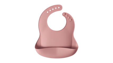 Soft silicone baby bib catches spills during mealtime feeding fun