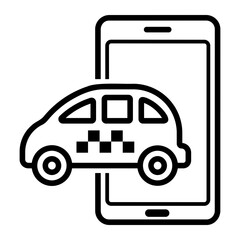 taxi Line Icon