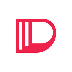 Web design and technology concepts Letter D, 