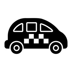 taxi Solid icon