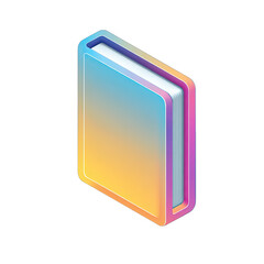 Colorful, 3D book icon