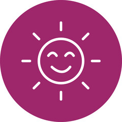 Daylight Bliss Vector Line White Circles Multicolors