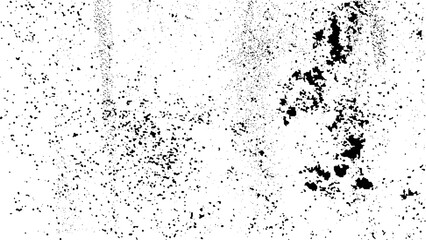 Distressed white grainy halftone texture. Dust overlay textured, Black and white seamless pattern effects and rusted black background. Vector illustration

