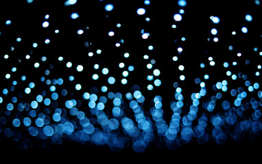 Fototapeta premium Abstract blue light spots creating a mesmerizing visual effect