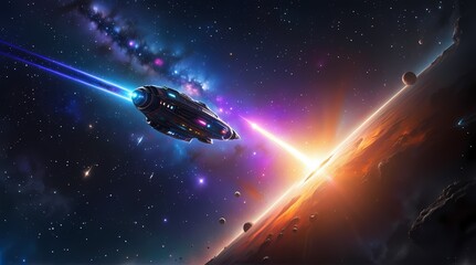 Space Battle Scene