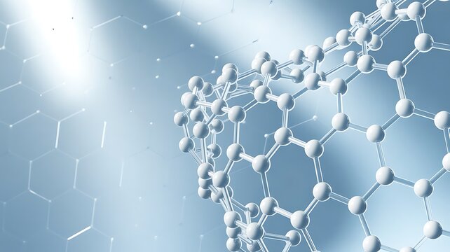 abstract blue background with dna molecule 