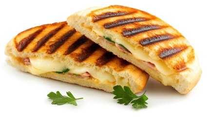 Grilled cheese sandwich with ham and cheese