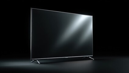 Sleek modern TV on dark background