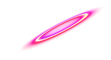 A vibrant, glowing elliptical shape in shades of pink and purple. light effect.