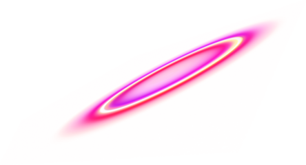 A vibrant, glowing elliptical shape in shades of pink and purple. light effect.