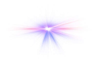 An abstract burst of vibrant blue and pink light radiating outward. light effect.