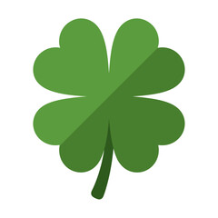 Green Four-Leaf Clover Symbol of Luck and Fortune
