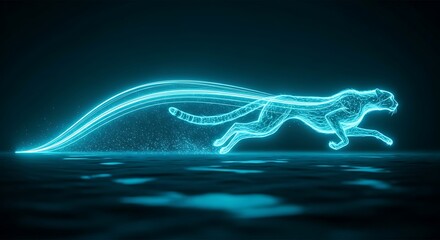 Digital Cheetah Sprinting With Energy