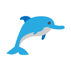 Dolphine Vector Flat Icon Design