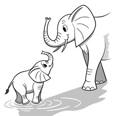 Fototapeta premium Trunks of Love