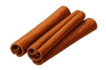 Cinnamon sticks arranged diagonally, forming linear pattern against clear backdrop, highlighting culinary design potential