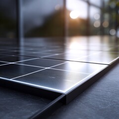 Modern Solar Panels Installed on a Roof for Sustainable Energy Solutions