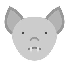 Bat Vector Flat Icon Design