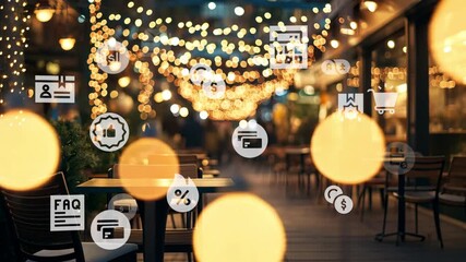 E-commerce AI data analyze, online shopping, marketing commerce sale, website advertising promotion banking payment digital marketing strategy and goals, digital search engine SEO social media ads