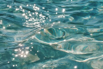 Sparkling turquoise water surface