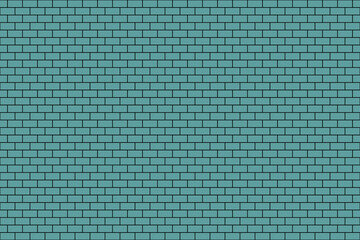 A section of a Cadet Blue color brick wall is displayed. The brick wall has a uniform rectangular block pattern.