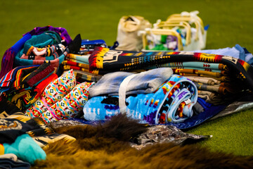 Native American Throw Blankets and Bison Fur