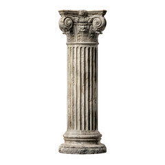 Obraz premium Antique classical Greek Doric column on a stone pedestal