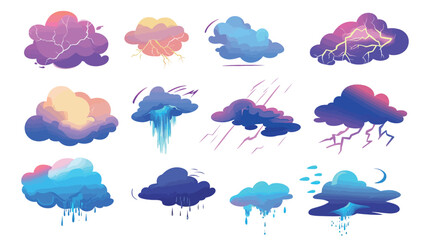 Cloud with a Sparkler – Minimalist and Clean Vector Illustration for Celebration, Festive Design, Holiday, and Creative Projects
