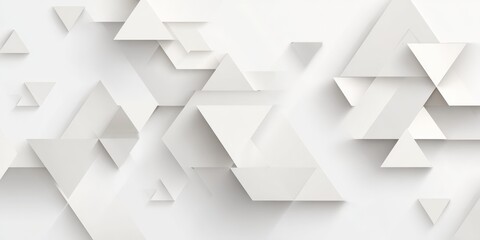 Abstract geometric pattern of overlapping white triangles