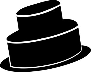 Cake Silhouette Vector | Dessert, Wedding, Party Icons