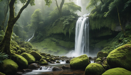 Beautiful waterfalls, natural and ranked among the most beautiful in the world