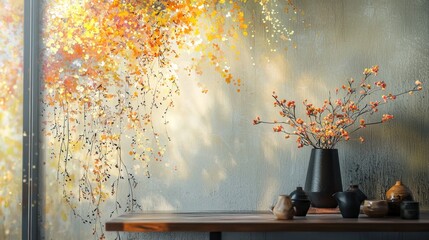 Autumn still life arrangement