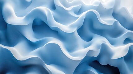 Fototapeta premium Abstract blue fabric folds. Light and shadow. Background texture. Possible use Graphic design