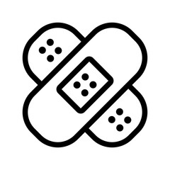Bandages Line Icon of First Aid and Emergency Icon Set