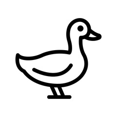 Duck Line Icon of Livestock Icon Set