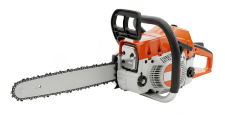 Chainsaw isolated on transparent background