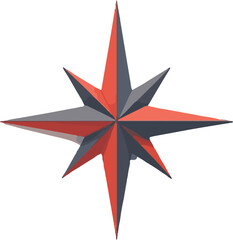 Obraz premium vector illustration of a red star
