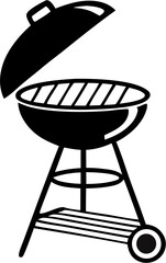 Barbecue Silhouette Vector | Grill, BBQ, Cooking, Outdoor Party Icons