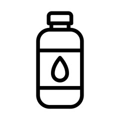 Water Bottle Line Icon of Fitness Tracking Icon Set