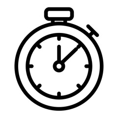 StopwatCh-Line Icon of Fitness Tracking Icon Set