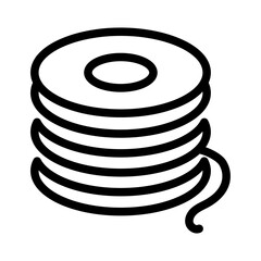 Fishing Line Spool Line Icon of Fishing Icon Set
