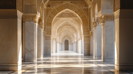 Ornate mosque passageway