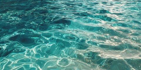 Turquoise water surface texture